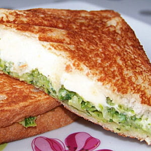 croque-courgettes à la vache qui rit