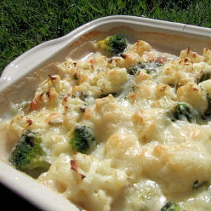 gratin chou-fleur et brocoli