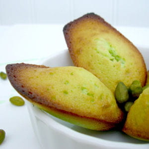 madeleines à la pistache
