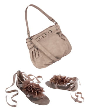 le sac d'accessorize et les sandales de promod