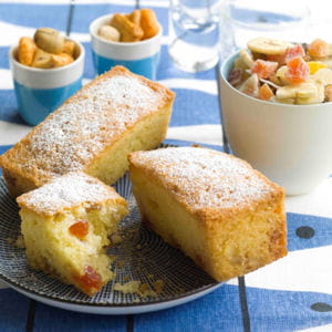 petits cakes fruits secs et citron
