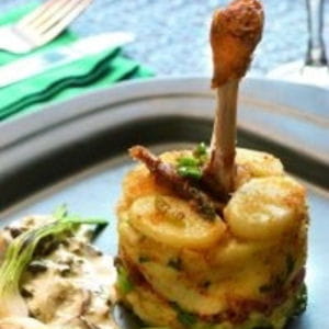 pommes sablées au canard