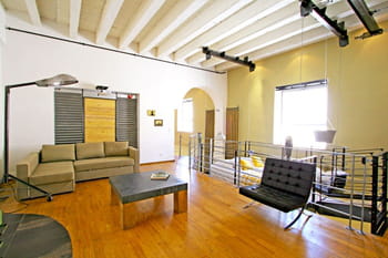 Un loft &agrave; la d&eacute;co industrielle et r&eacute;cup'