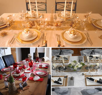 Trois d&eacute;cos de table originales pour No&euml;l