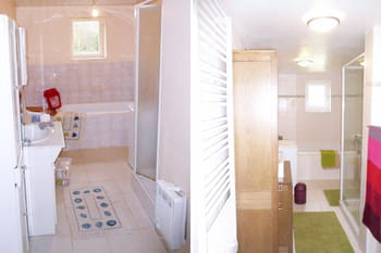 Avant-apr&egrave;s : une salle de bains relook&eacute;e et zen