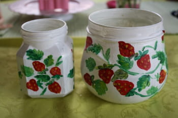 DIY : un photophore d&eacute;cor&eacute; de fraises