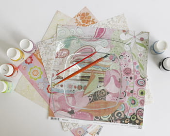 Peinture sur verre : d&eacute;corer une assiette