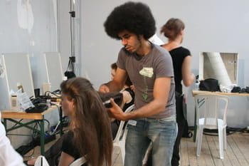 Dans les backstage du d&eacute;fil&eacute; de Christophe Josse
