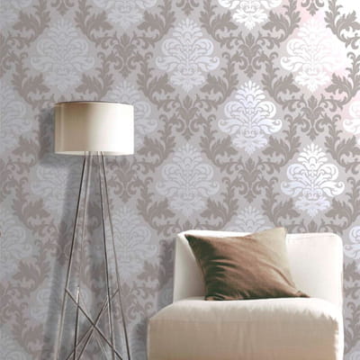 papier peint médaillon gris de racsh