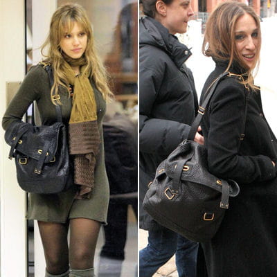 jessica alba et sarah jessica parker ont opté pour le sac besace yves saint