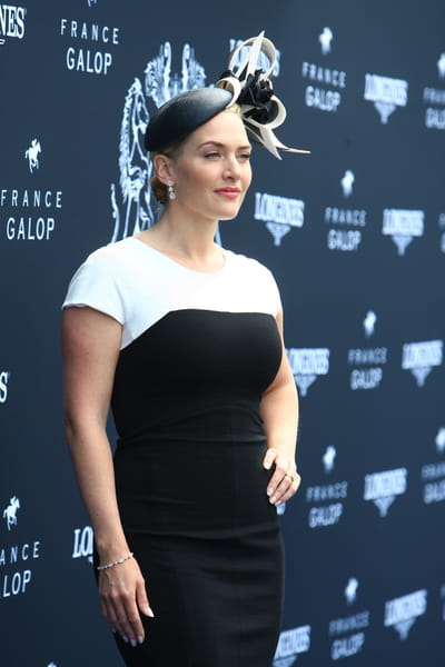 kate winslet au prix de diane longines le 15 juin 2014 à chantilly