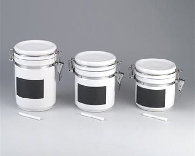 set de 3 pots 'ardoise' de delamaison