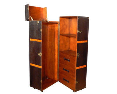 malle 'dundee' de bois et chiffons