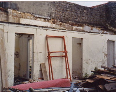 la terrasse de nicole avant les travaux