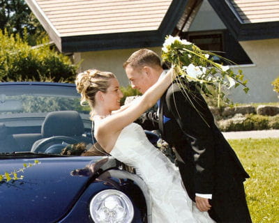 le mariage 'bleu azur' d'emilie