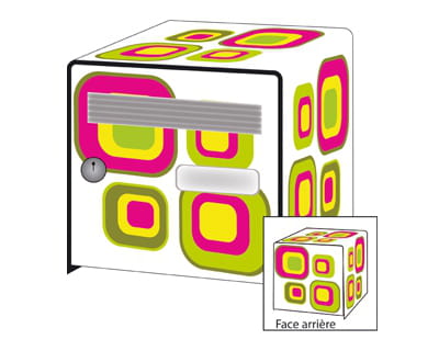 sticker 'flashy' pour boîte aux lettres