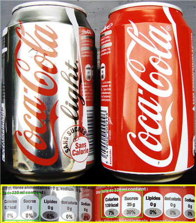 coca cola light et coca cola.