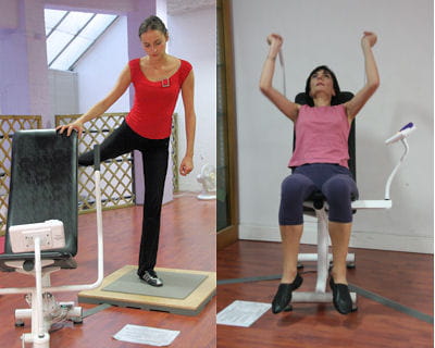 dans les salles curves, les clientes suivent un parcours, de machine en machine.