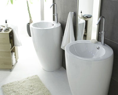 lavabo totem de castorama