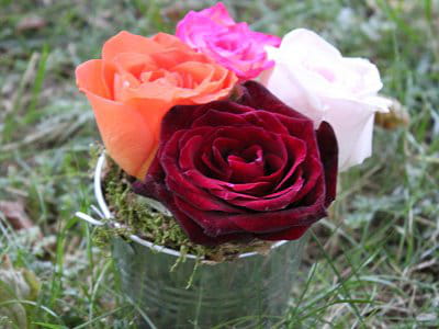 une mini composition florale à faire soi-même