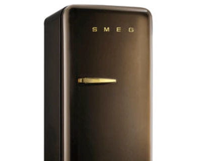 réfrigérateur 'années 1950' - fab28 chocolat de smeg