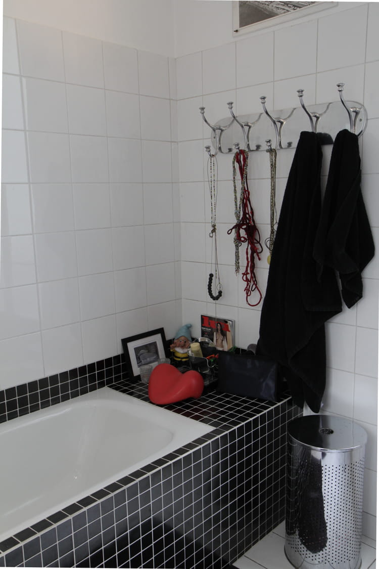 Une mosaïque noir élégant