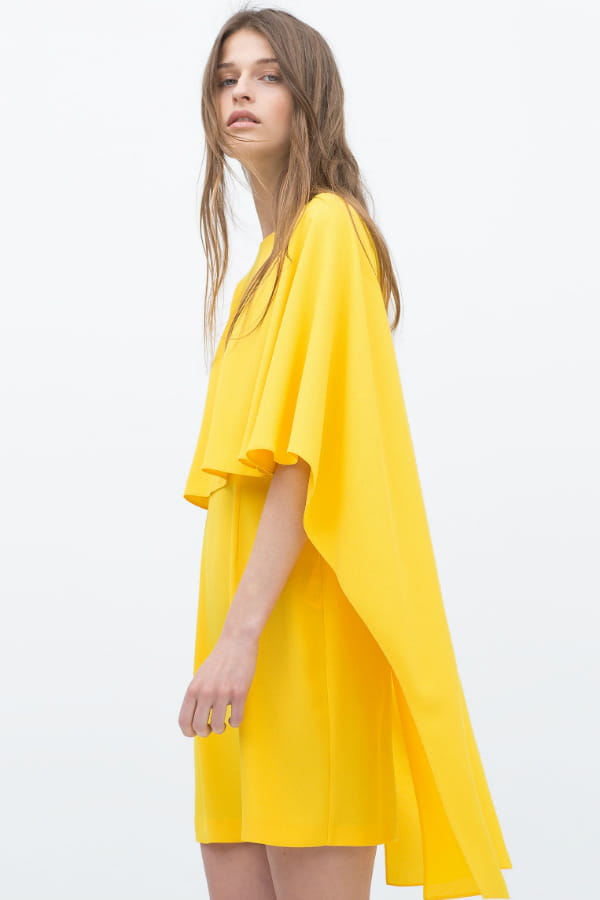 Robe jaune de Zara : Tenues distinguÃ©es pour cÃ©rÃ©monies d'Ã©tÃ© ...