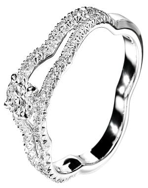 solitaire 'profil de camélia' de chanel