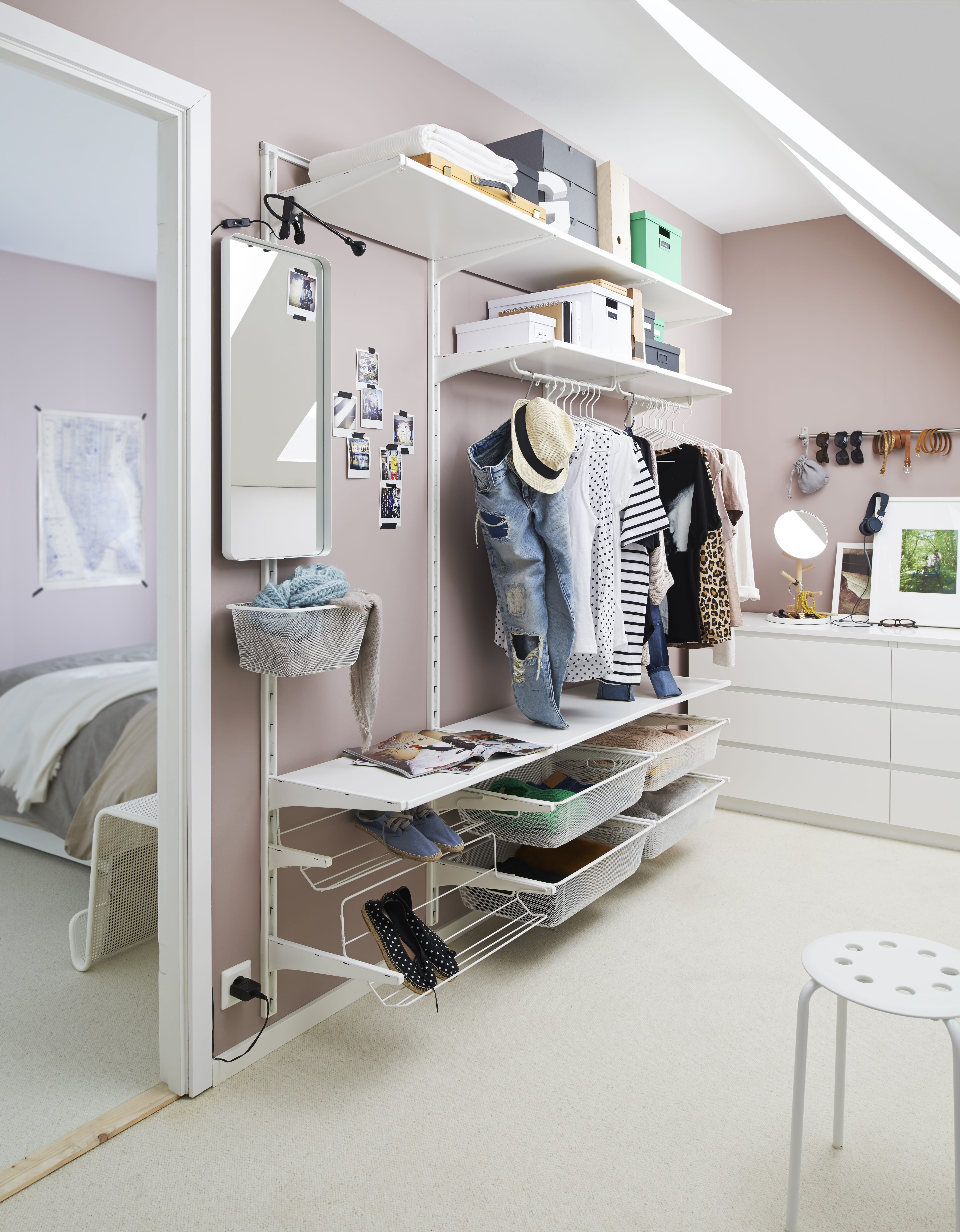 Dressing ikea avec des crémaillères
