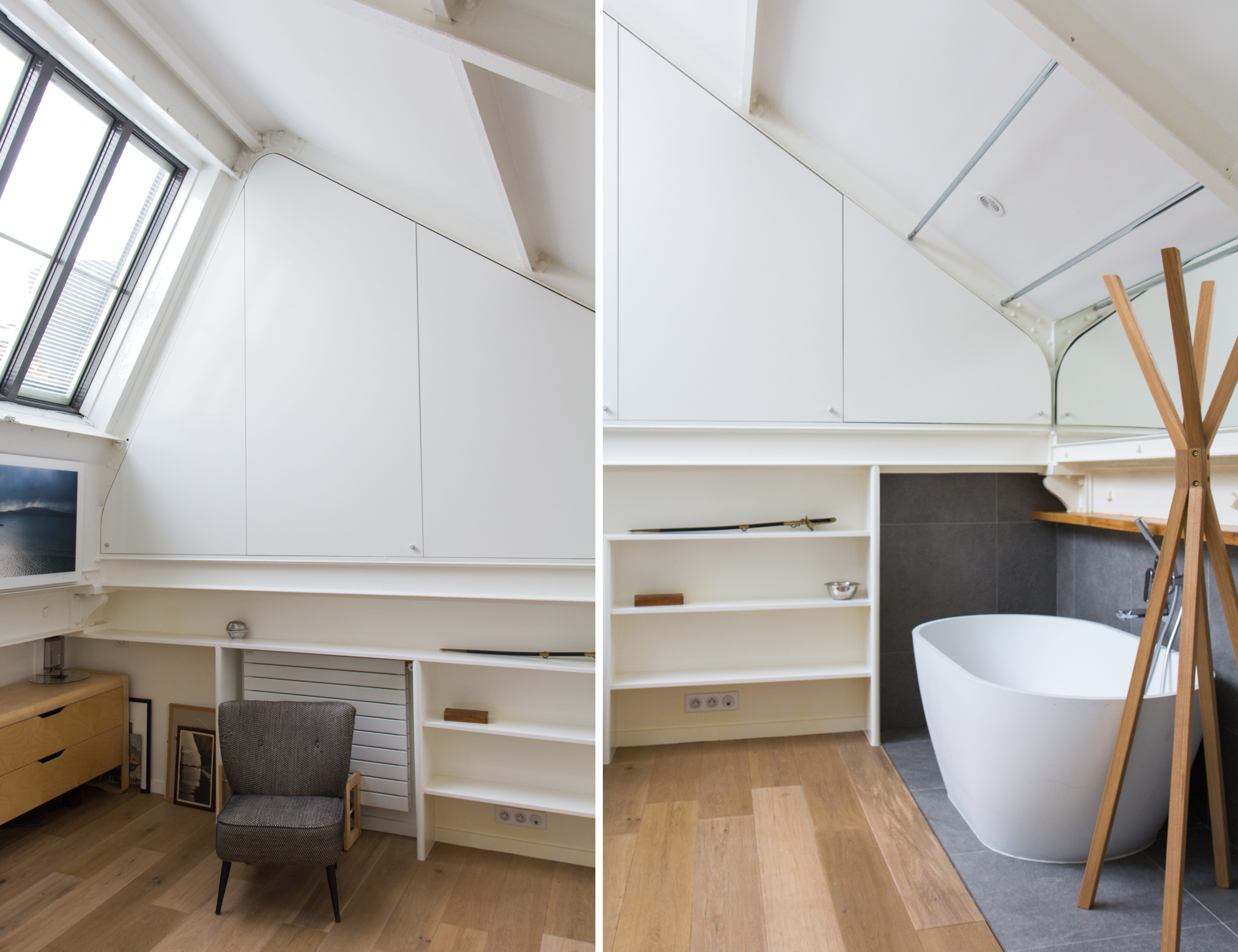 Une salle de bains cosy sous les toits