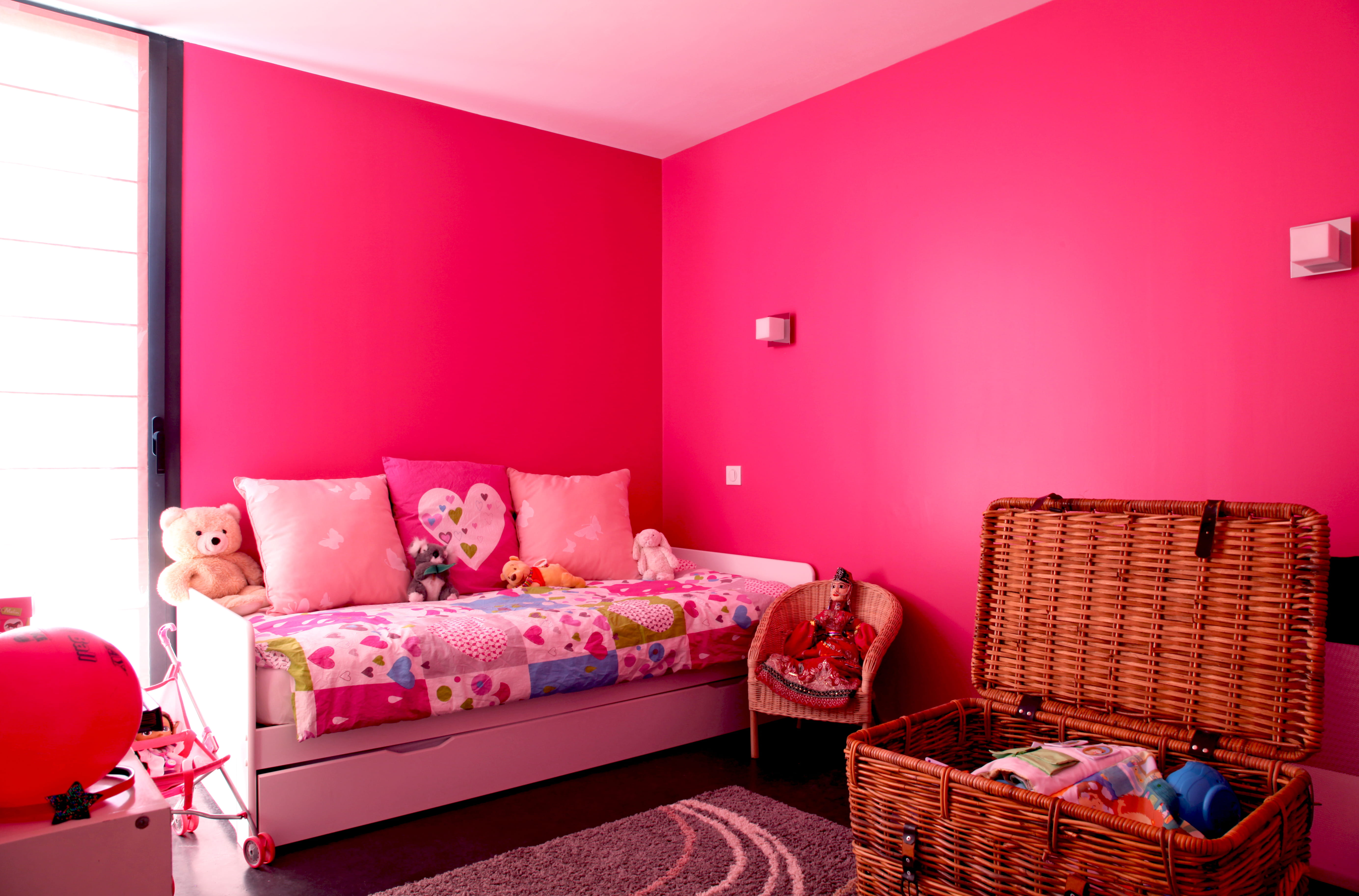 Chambre rose et lin: chambre bebe rose et blanc. chambre dhotes ...