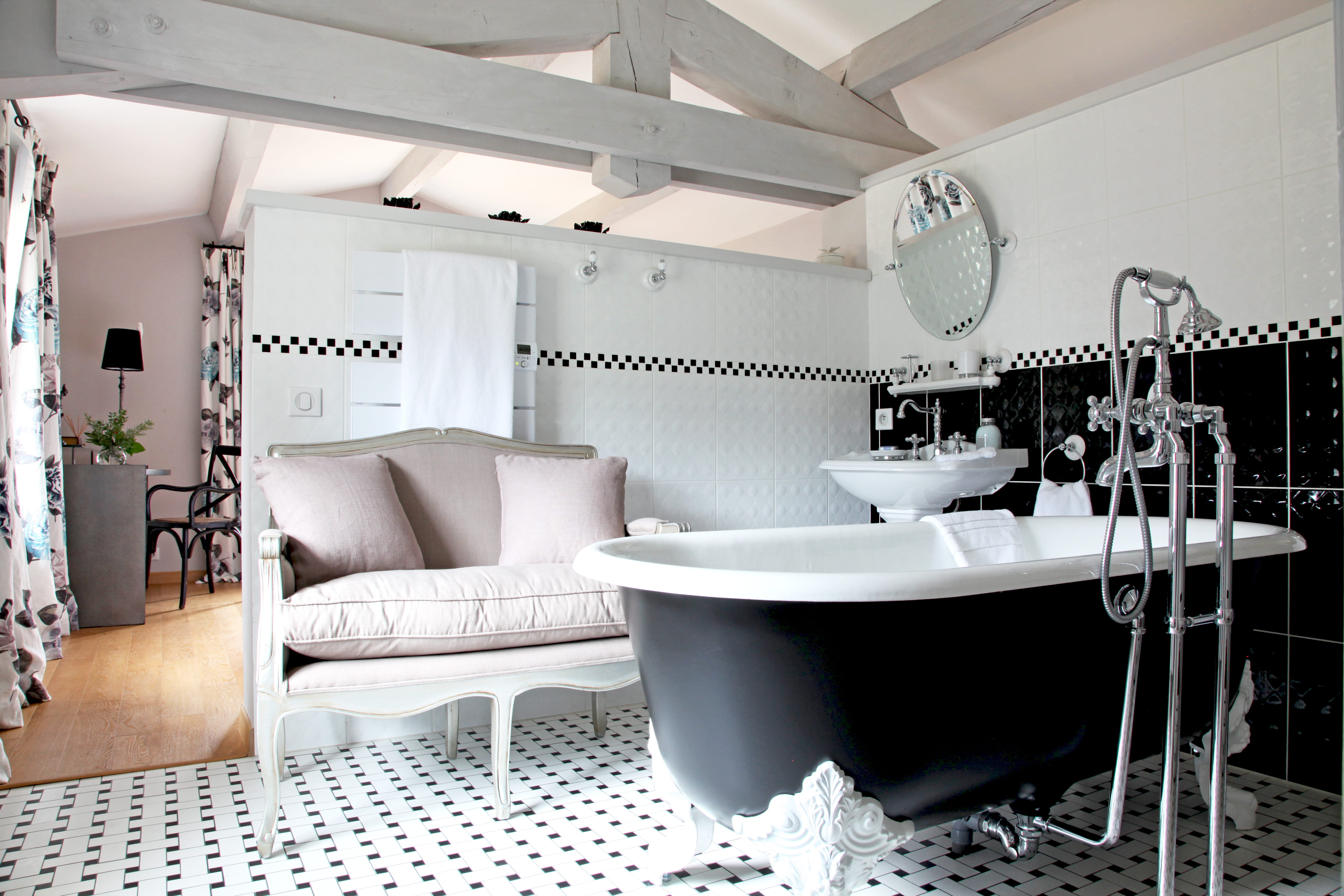 Une salle de bains baroque