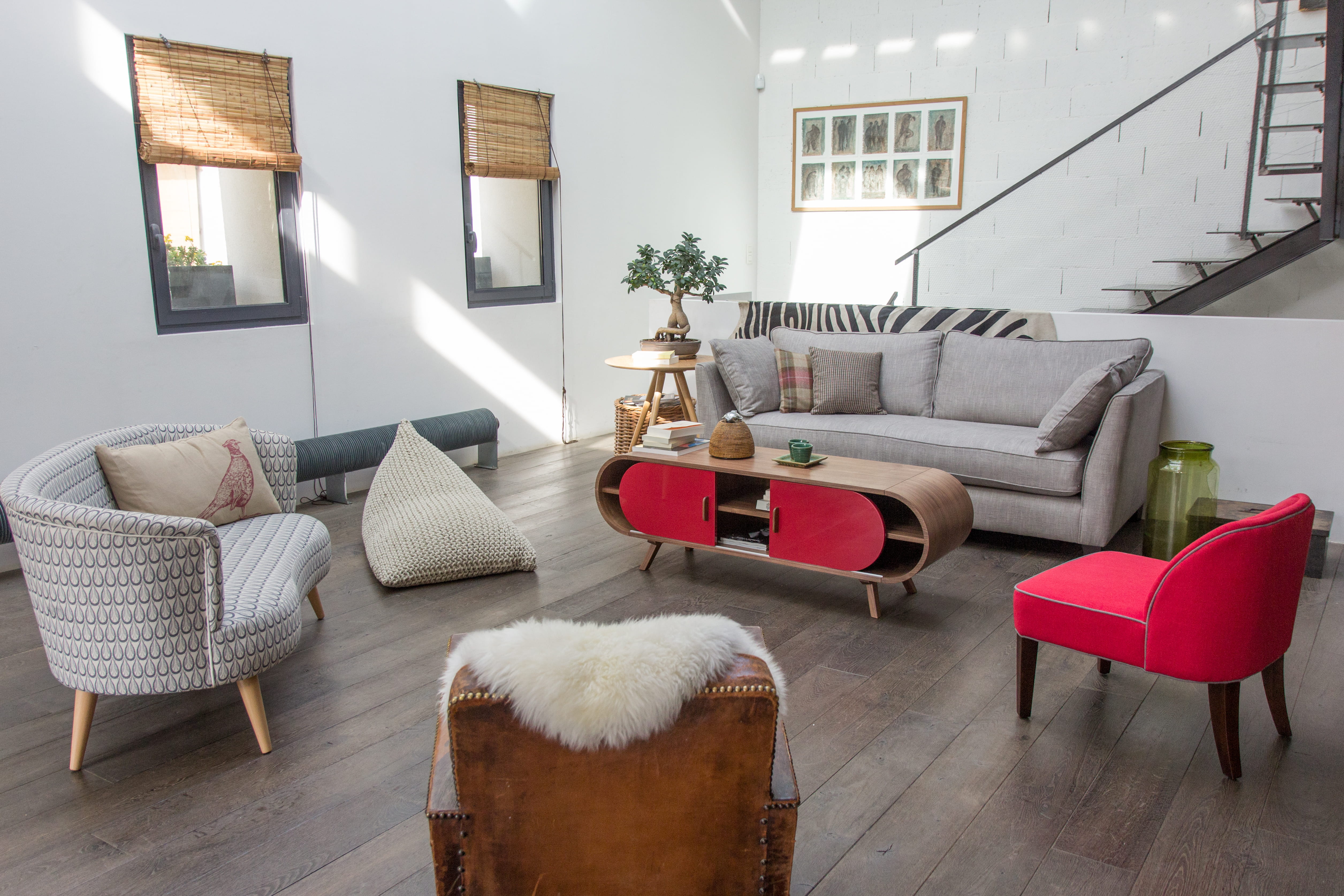 Salon de jardin blanc: table basse vintage double plateau, jimi la ...
