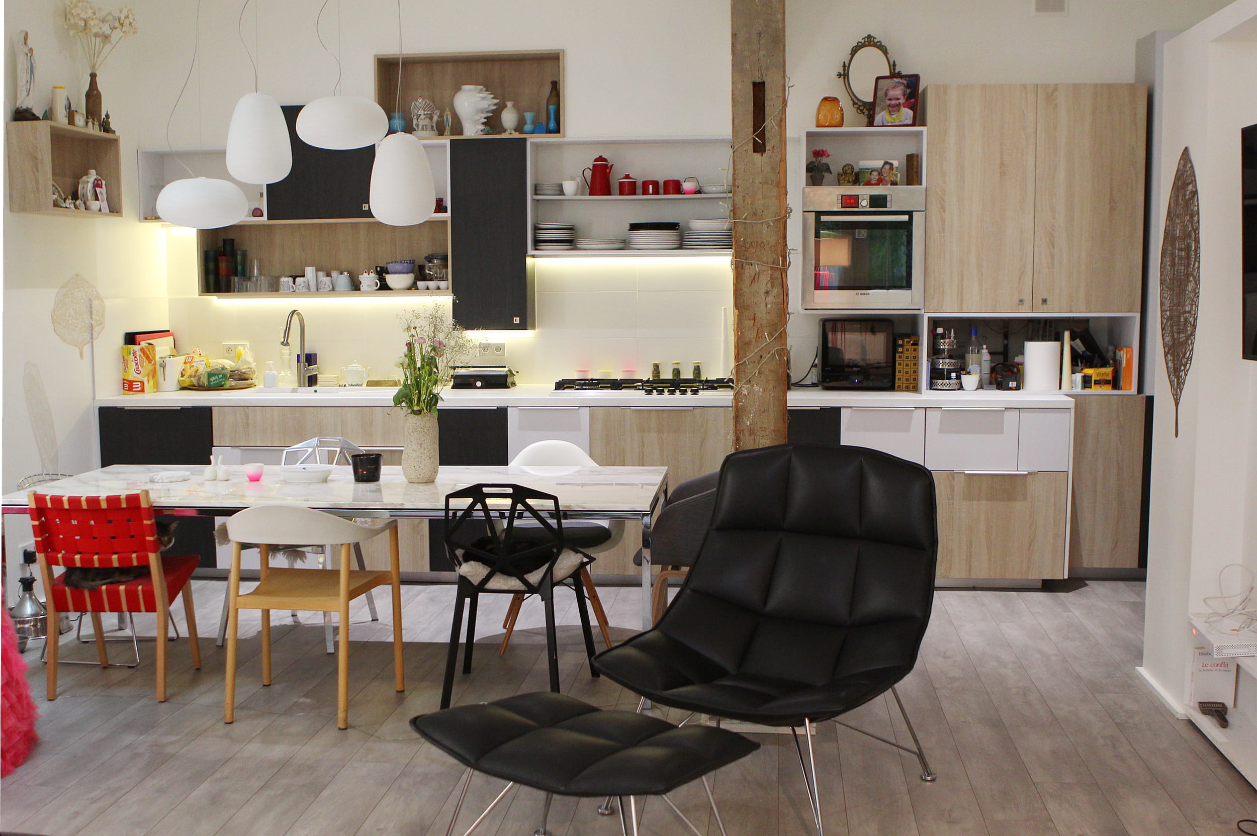 Cuisine americaine appartement haussmannien: appartement ...