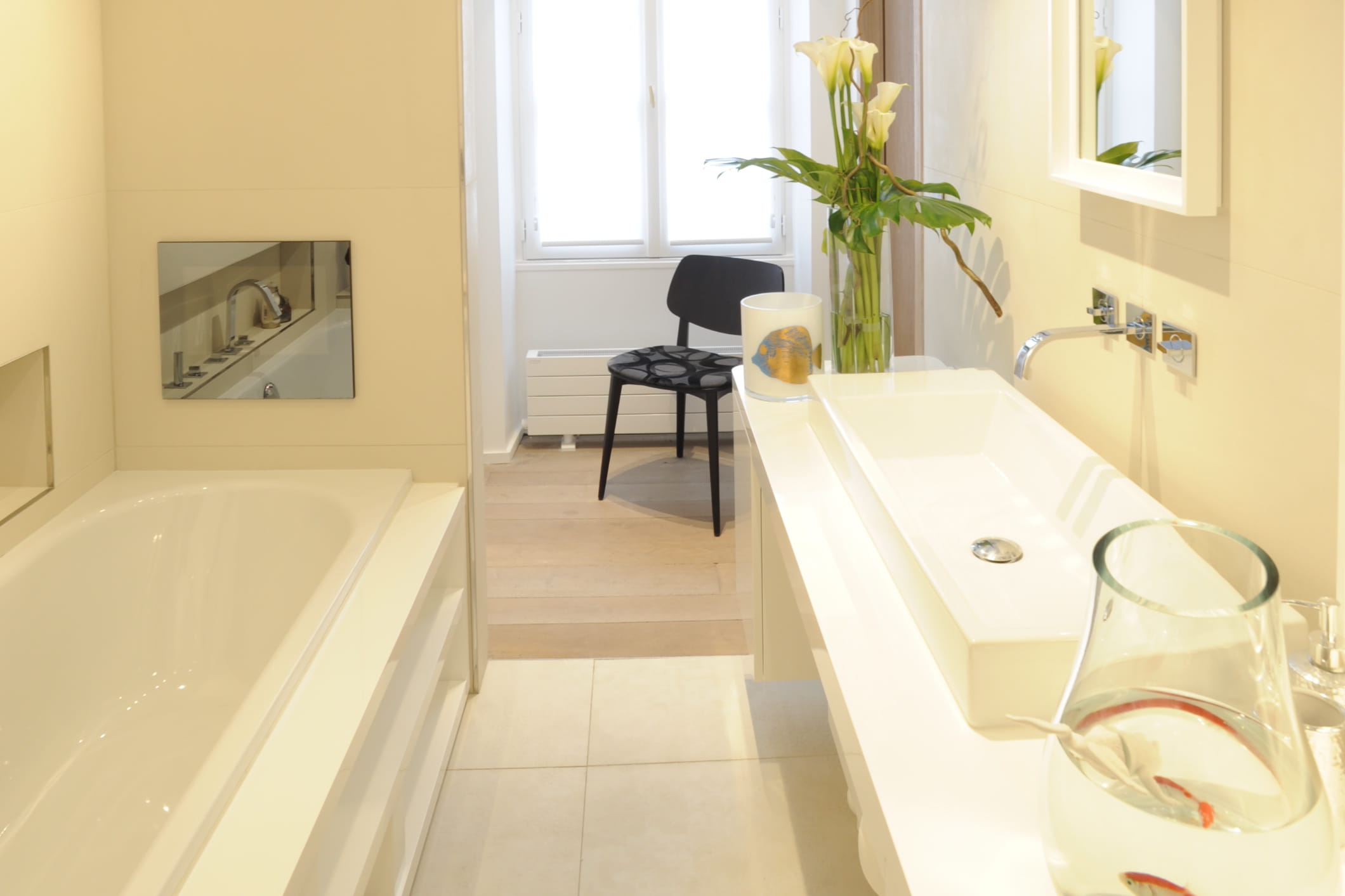 Tablette salle de bain blanche – lombards