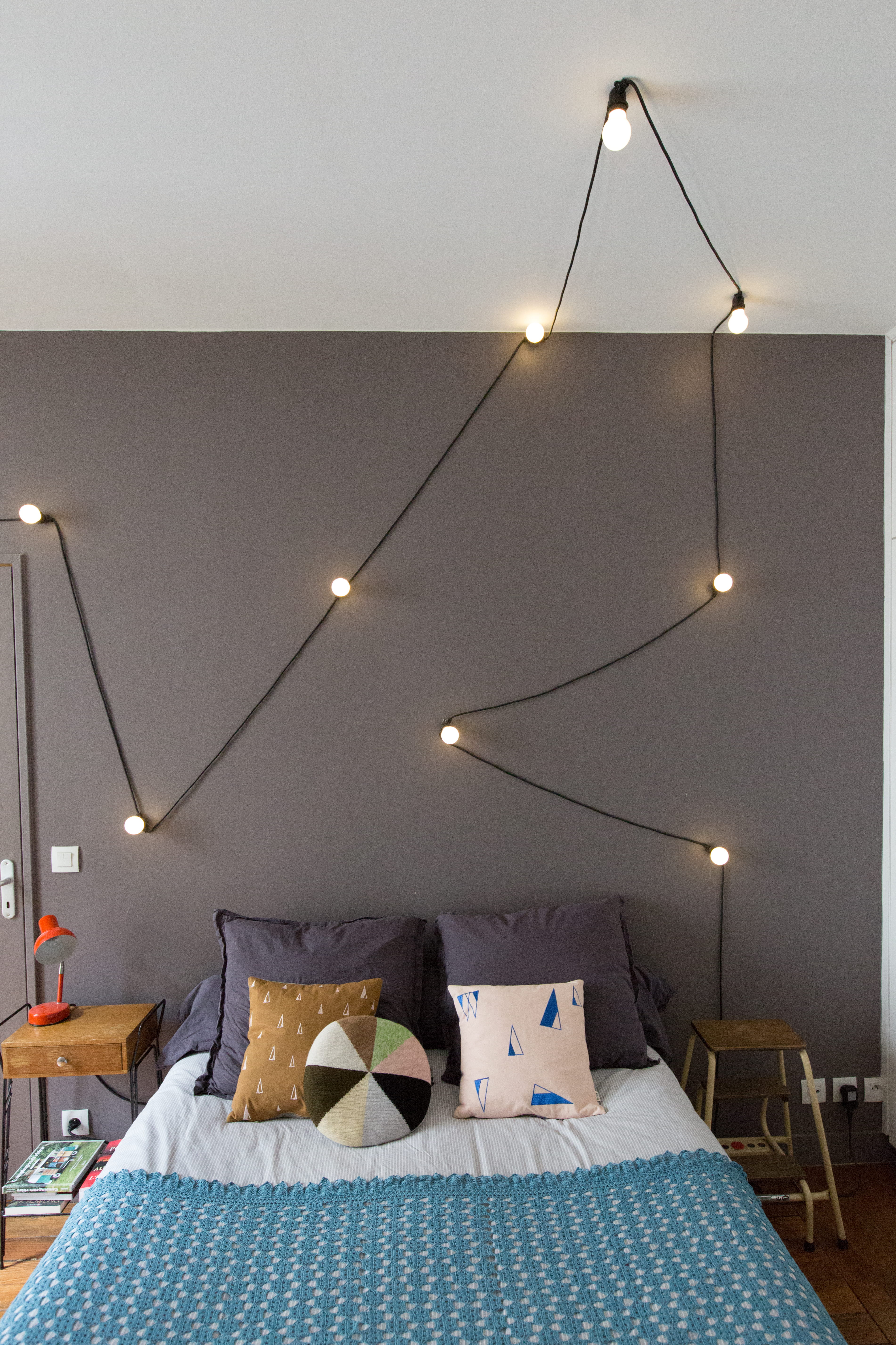Chambre industrielle et vintage