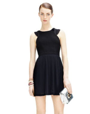 robe noire 'rivage' de sandro