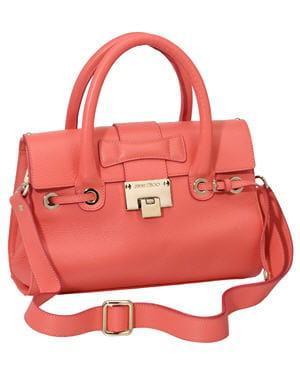 sac 'rosalie s' corail de jimmy choo