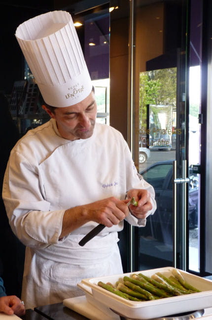 Préparation des asperges