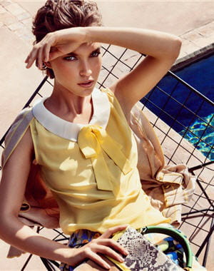 débardeur jaune de massimo dutti
