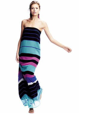 robe rayée de kookaï