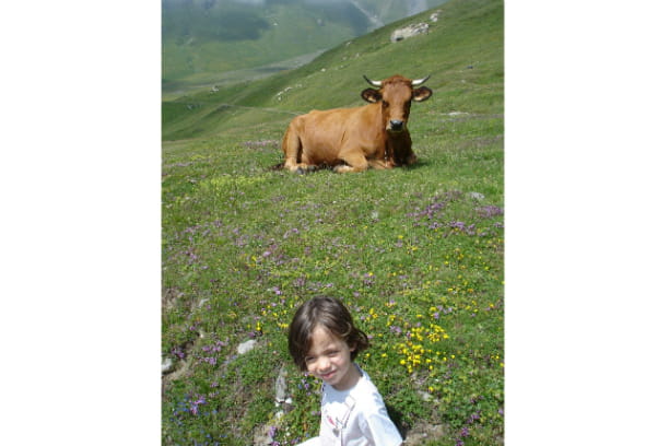Mathilde et Marguerite à la montagne
