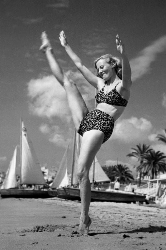 Michèle Morgan, athlétique