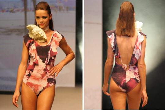 Maillot une-pièce à volants d'Amulette