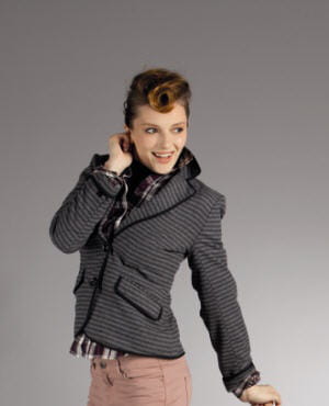 veste rayée de tissaia