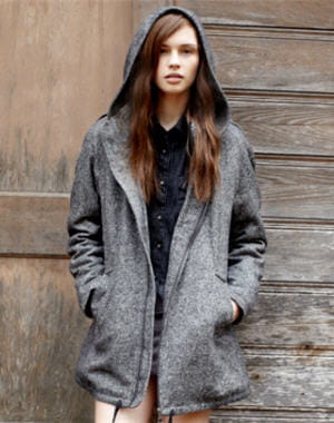manteau à capuche de wrangler