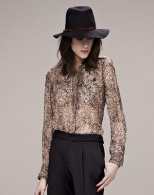 chemise en soie d'ikks