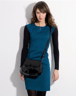 robe bicolore de mode u