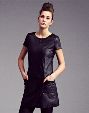 robe en simili cuir de chipie