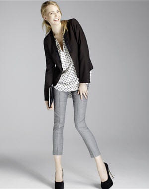 pantalon gris de new look